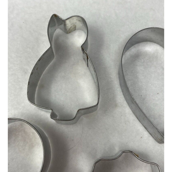 Baby Shower Cookie Cutter Lot of 4 Party Rattle Baby Carriage Heart Hobbie Holly - Picture 5 of 7